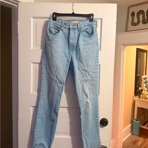 Levi’s Premium 70s High Rise light wash Jeans